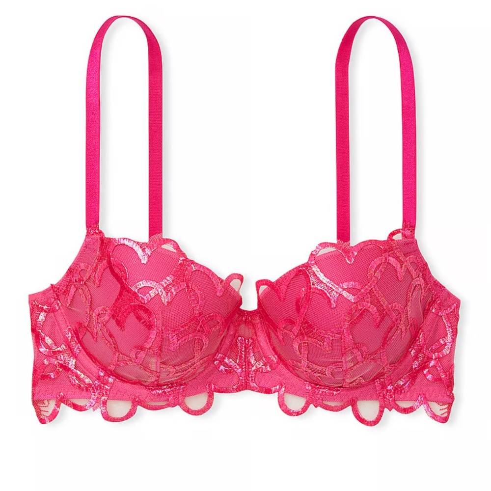 Victoria’s Secret DREAM ANGELS Twinkle Strap Lace Classic-Coverage Demi Bra